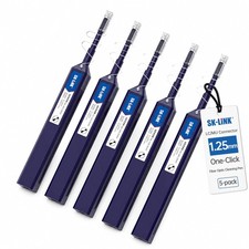 5 Pack 1.25mm LC MU One Click Fiber Optic Cord Connector Cleaner UPC APC Pen picture