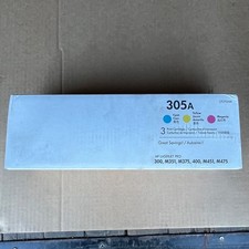HP CE412A Genuine Toner Cartridge HP 305A Yellow Toner Amarillo - NEW Sealed picture