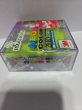 10 Pack Imation Neon Diskettes IBM Formatted 2HD 1.44MB New Sealed picture