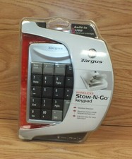 Genuine Targus Wireless Stow N Go Keypad w/ Built in USB Receiver Storage picture