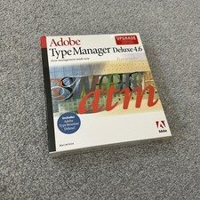 Adobe Type Manager Deluxe 4.6 Mac Software  Full Set W/ Serial Number Sealed New picture