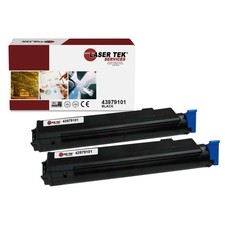 2Pk LTS B410 43979101 Black Compatible for Okidata B410 B430 B440, MB460 Toner picture