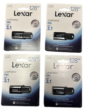 128GB Lexar JumpDrive S80 USB 3.1 Flash Drive Black LJDS80-128BNBNU Lot of 4 picture