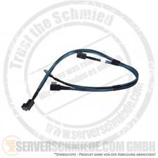 Dell 60cm / 40cm SAS SATA Cable 2x SFF-8643 Angle to 2x SATA SFF-8611 Angle Oc picture