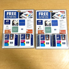 4 New Sealed Genuine HP 49 Ink Cartridge tricolor 51649A Exp picture