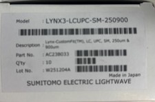 Sumitomo Lynx3-LCUPC-SM-250900 Fiber Connector- Box of 10 picture