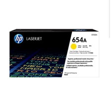 Genuine HP 654A Yellow Original LaserJet Toner Cartridge, ~15,000 pages, CF332AC picture