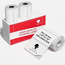 3Rolls 50*30mm Self-Adhesive Thermal Printer Label Paper for Phomemo M200/M220 picture