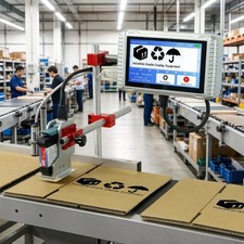 12.7mm automatic online inkjet printer does not include conveyor printing code picture