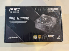 ASRock PRO-M1000G 1000W Full Modular Power Supply, 80 Plus Gold, Cybenetics Gold picture