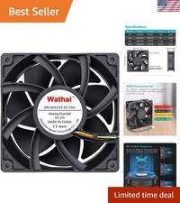 12038 120mm x 38mm PWM Computer PC Case Fan 12V 4pin 5300rpm 230CFM picture