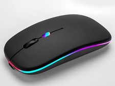 Rechargeable Bluetooth Wireless Mouse Dual Mode USB Silent LED for PC Laptop picture