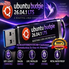 Ubuntu Budgie 26.04.1 LTS USB Bootable Live/Installer | UEFI/Legacy | 64-Bit picture