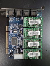 Digium TDM400P Freshmaker Rev F 4-Port PCI Analog Card w/ 4 FXS Modules Asterisk picture
