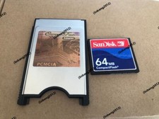 SANDISK  64MB Compact Flash +ATA PC card PCMCIA Adapter JANOME Machines picture