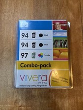 HP Vivera 96 97 Tri-Value Ink Pack 1 Black 2 Tri-Color Sealed Exp 2009 picture
