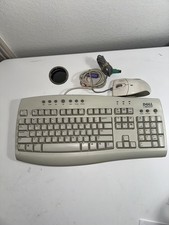 Vintage Dell RT9410 V6FTW Keyboard & Logitech MouseMan Wheel Mouse Bundle picture