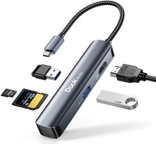 USB C Hub Multiport Adapter - Dockteck 5 in 1 USB-C Dongle Hub with 4K 60Hz HDMI picture