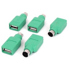 PS/2 to USB Adapter Converter Connector Blue for Keyboard Mouse picture