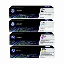 HP 126A Genuine Original Toner Set BK/C/M/Y CE310A-CE313A CP1025 nw picture