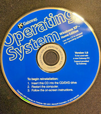 MICROSOFT XP HOME 2002 GATEWAY Vintage PC Software CD picture