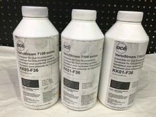 Lot 3 Bottles Oce Developer VarioStream 7100 Series KK03-F36 KK01-F36 picture