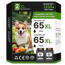 SHEENGO 65XL HP 65 Black Ink Cartridge 2-Pack picture