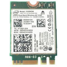 Lenovo Intel Dual Band Wireless AC 3165 3165NGW 433Mbps BT 4.0 00JT497 WLAN Card picture