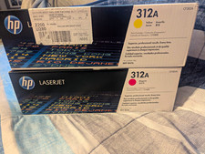 HP 312A GENUINE/ORIGINAL LASER TONER CF382A YELLOW CF383A MAGENTA picture