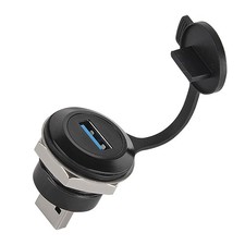 1 PCS USB 3.0 Male To Female Extension Cable Adapter Panel Mount Connector picture
