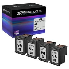 4 Pack Reman for Hewlett Packard HP 98 / C9364WN Vivera Black Ink Cartridge picture