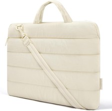 13-14 Inch Laptop Sleeve with Pocket for Work, Quilted Laptop Case picture