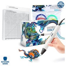 3D Pen Bundle with 10 PLA Filament Colors DesignPad Mat Kit Drawing Template picture