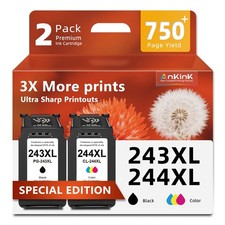 243XL 244XL Ink Cartridges Replacement for Canon Ink 243 244 PG-243 CL-244 24... picture