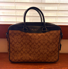 Coac Mens Beckett Slim Brief Case in signature canvas picture