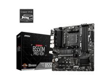 MSI B550M PRO-VDH Micro-ATX Motherboard - AMD AM4, Ryzen 5000/4000/3000 Ready, picture