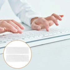 2Pcs Silicone Keyboard Film Waterproof Keyboard Cover White Durable Protection picture