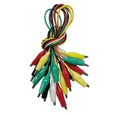 10PCS Premium Alligator Clips Electrical, 5 Colors Test Leads with 10pcs picture