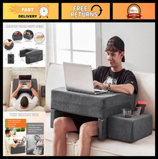 Large Memory Foam Lap Desk Pillow with Cup Holder for Laptop, Reading & Gaming picture
