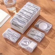 Desktop Cable Storage Box Organizer, 7 Small Compartments + 1 Large Box picture