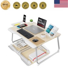 Folding Bed Desk for Laptop, Extra Large Folding Bed Tray Table | Laptop Bed ... picture
