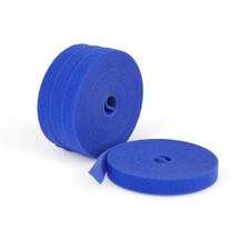 StarTech HKLP1505BL4PK 15ft Hook Loop Cable Ties Blue 4-Pack picture