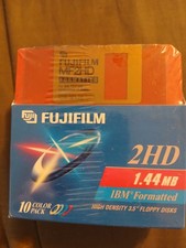 New 10 Pack Fujifilm 2HD High Density 3.5