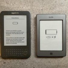 Lot If Two Kindle EReaders Untested As Is For Parts picture