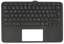 Original NORDIC Keyboard w/ Palmrest Upper Case for HP CHROMEBOOK 11 G9 EE Black picture