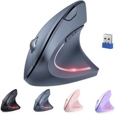 TECKNET 2.4G Ergonomic Mouse Vertical Wireless - 4800 DPI Optical Carpal Tunnel  picture