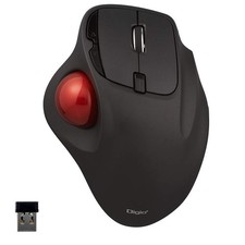 Digio2 Mouse Wireless Trackball 5 Button Optical Black picture