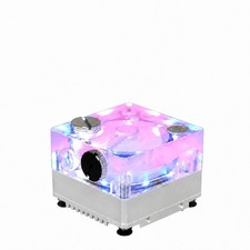 12V Pump Reservoir Combo Silver Metallic Premium G1/4 for High End PC Builds picture