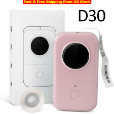 Phomemo Mini Pink D30 Label Maker Bluetooth Thermal Sticker Machine with Tape picture
