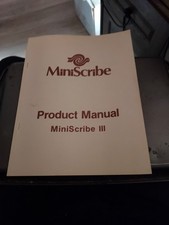 MINISCRIBE PRODUCT MANUAL MINISCRIBE III picture